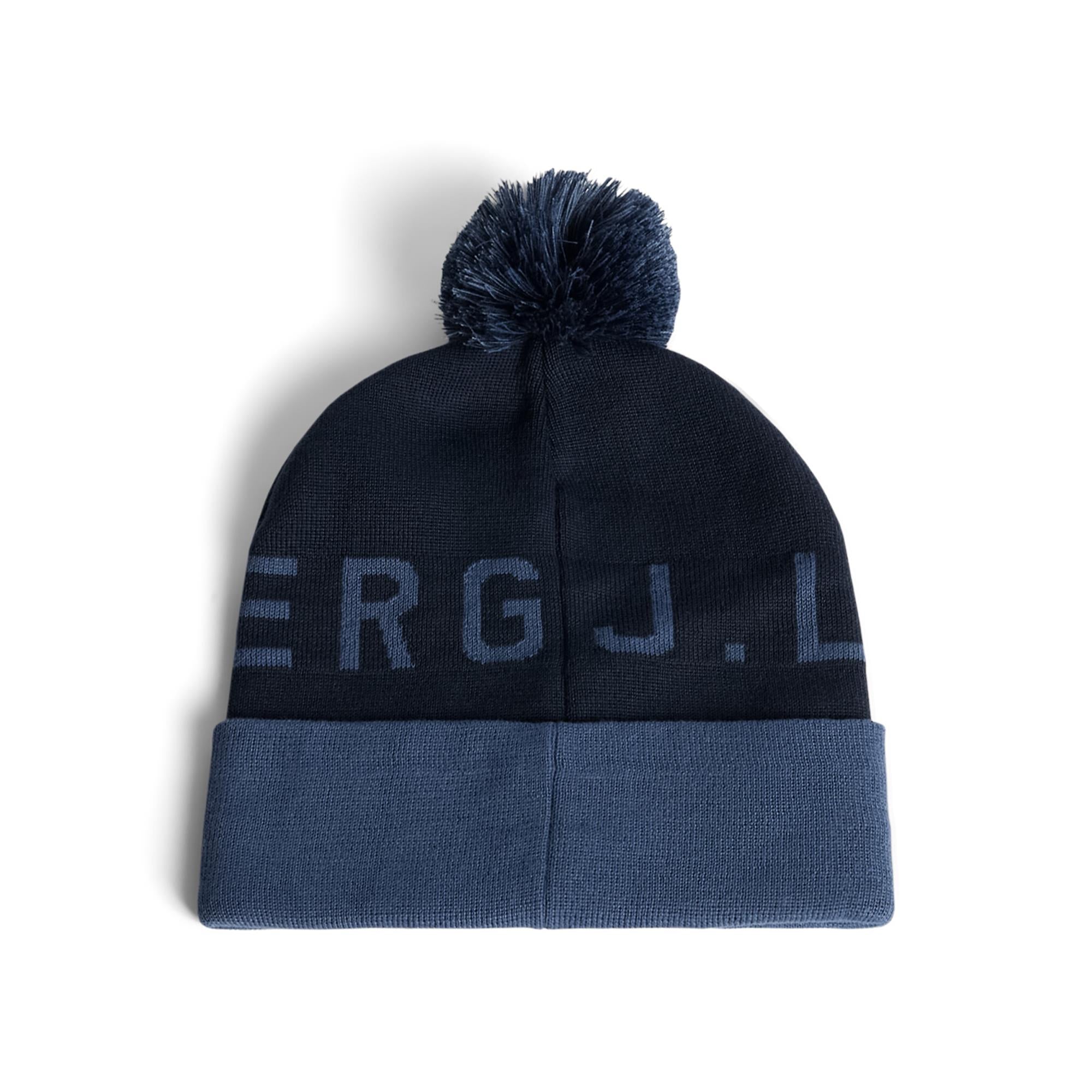 J Lindeberg Brannon Mens Beanie Vintage Indigo